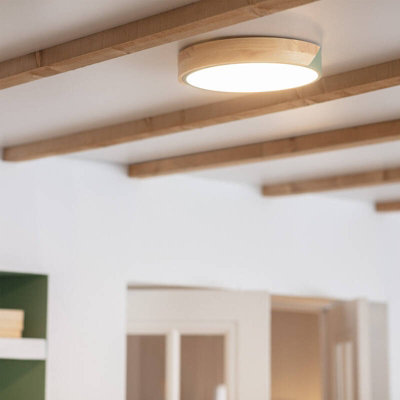 Edit Dari Round 18W Selectable Led Flush Ceiling Light Green from B&Q