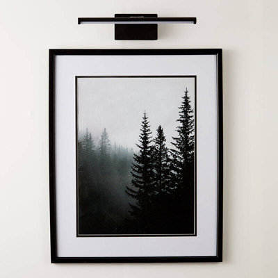 Selected By Us Slimline Medium Battery Operated Led Picture Light Matt Black from B&Q