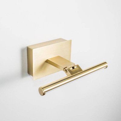 Selected By Us Slimline Small Battery Operated Led Picture Light With Remote Control Matt Gold from B&Q