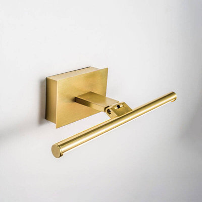Selected By Us Slimline Medium Battery Operated Led Picture Light With Remote Control Matt Gold from B&Q