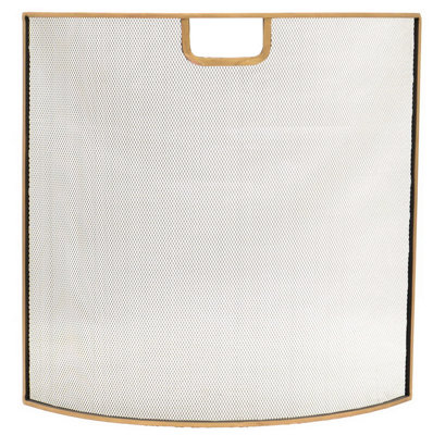 Ivyline Iron Fire Screen In Brass H61Cm W61Cm from B&Q
