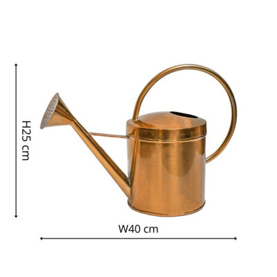 Ivyline Indoor Kensington Traditional Copper Watering Can H25Cm W40Cm from B&Q