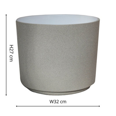 Ivyline Leon Cement Planter H27Cm D32Cm from B&Q