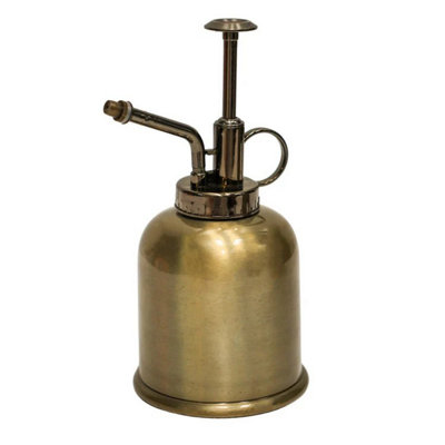 Ivyline Kew Plant Mister - Metal - L9 X W9 X H14 Cm - Matt Brass