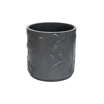 Ivyline Kew Stoneware Meadow PlanterStonewareL24 X W24 X H24 CmGrey from B&Q