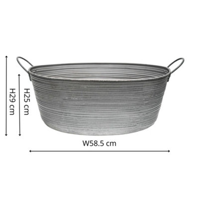 Ivyline Outdoor Matlock Oval Planter H34Cm W58.50Cm