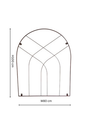 Ivyline Outdoor Arch Trellis Bronze H100Cm W80Cm from B&Q
