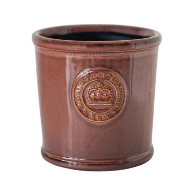 Ivyline Kew Reactive Glaze Planter - Ceramic - L18 X W18 X H17 Cm - Plum Ivory