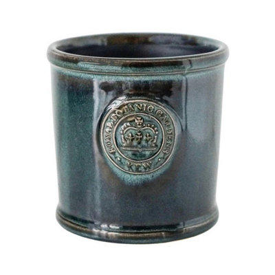 Ivyline Kew Reactive Glaze Planter - Ceramic - L18 X W18 X H17 Cm - Emerald Ivory