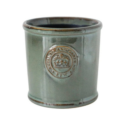 Ivyline Kew Reactive Glaze Planter - Ceramic - L18 X W18 X H17 Cm - Sage Ivory