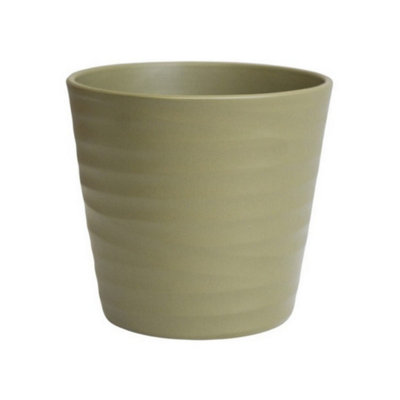 Ivyline Oslo Taper PlanterL28 X W28 X H24 CmOlive from B&Q