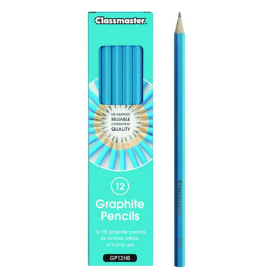Showroom Mode Classmaster Gp12Hb Hb Graphite Pencils Ideal For ArtDrawingAnd Shading (Pack Of 12),blue from B&Q
