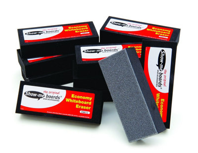 Showroom Mode Show-Me Economy Whiteboard Erasers12 from B&Q