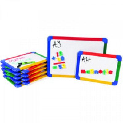 Showroom Mode 5 X Showme A3 Rainbow Framed Magnetic Double-Sided Whiteboard from B&Q