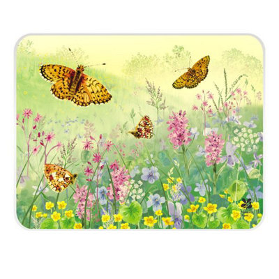 Eddingtons Glass Worktop Saver: 40Cm X 30Cm National Trust Border Fritillary Butterfly from B&Q