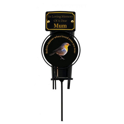 David Fischhoff Memorial Grave Robin Spike Flower Vase Mum from B&Q