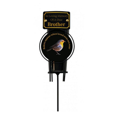 David Fischhoff Memorial Grave Robin Spike Flower Vase Brother from B&Q