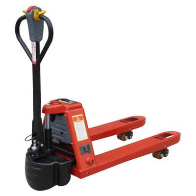 B&Q -  Fully Electric Hand Pump Pallet Truck 2000Kg Capacity (680X1000mm Forks)Heavy Duty Jack Trolley