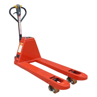 Liftmate Semi Electric Hand Pump Pallet Truck 2000Kg Capacity (550X1000mm Forks)Heavy Duty Jack Trolley from B&Q