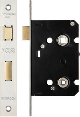  - Zoo 64mm Nickel Plated Bathroom Sashlock 2.5"