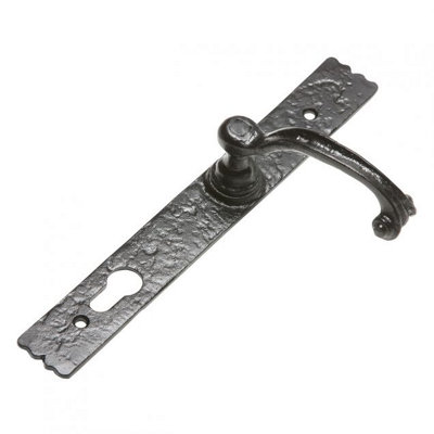 Kirkpatrick 92mm Euro Profile Lever Lock HandleBlack (2459) from B&Q