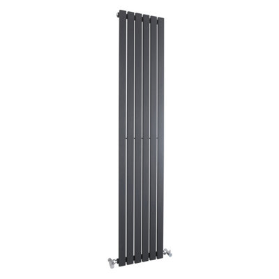 Hudson Reed Sloane Vertical Single Panel Designer RadiatorModern Bathroom Radiator In Anthracite Finish1800 X 354mm from B&Q