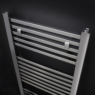 FNX Bathrooms Chrome Square Ladder Rail 1200X500mm 1167 Btu 460 Pipe Centres from B&Q