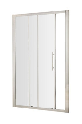 Hudson Reed Apex 8mm Glass Sliding Shower Door For Enclosure Or RecessChrome1200 mm from B&Q