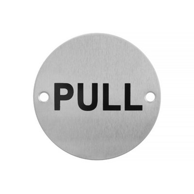 UAP Limited Uap Door SignPullStainless Steel from B&Q