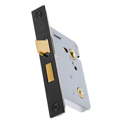 UAP Limited Uap Classic 3-Lever Bathroom Mortice Sash Lock65mm (2.5") Black from B&Q
