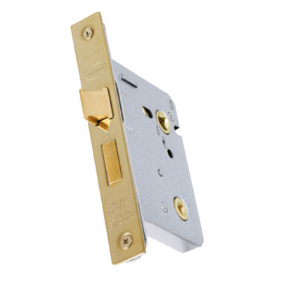 UAP Limited Uap Classic 3-Lever Bathroom Mortice Sash Lock65mm (2.5") Evershine Brass from B&Q