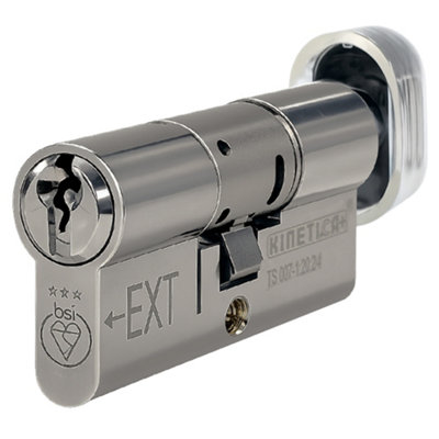 UAP Limited Uap Freezeguard Ts007 3 Star Thumb Turn Euro Cylinder LockDoor Security Lock70mm (35T/35)3 KeysAll Door TypesNickel from B&Q
