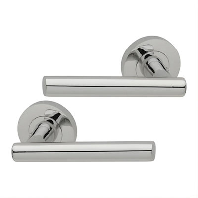 UAP Limited Uap Lynx Polished Chrome Internal Door Handles Pair- Premium Range Zinc Lever Design from B&Q