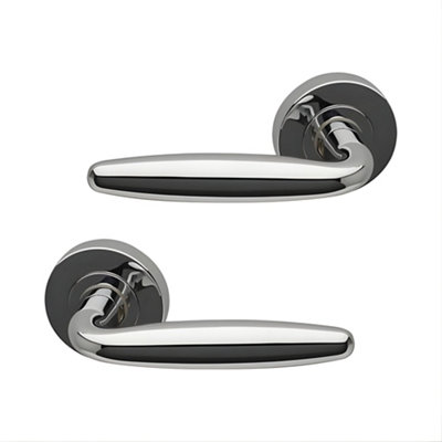 UAP Limited Uap Galaxy Polished Chrome Internal Door Handles Pair- Premium Range Zinc Lever Design from B&Q