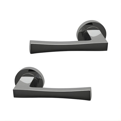 Intelligent Hardware Uap Hawk Satin Chrome Internal Door Handles Pair- Premium Range Zinc Lever Design from B&Q