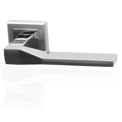 UAP Limited Uap Cambridge Dual Finish Polished/satin Chrome Internal Door Handles Pair- Zinc Lever Design from B&Q