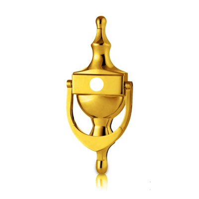 UAP Limited Uap Victorian Urn Door Knocker 6" Pvd Gold Finish With Spyhole And Fixings from B&Q