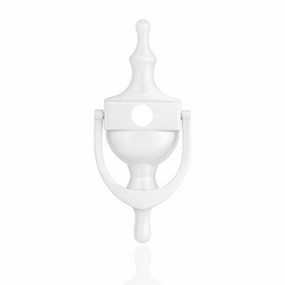 UAP Limited Uap Victorian Urn Door Knocker 6" White Finish With Spyhole And Fixings from B&Q