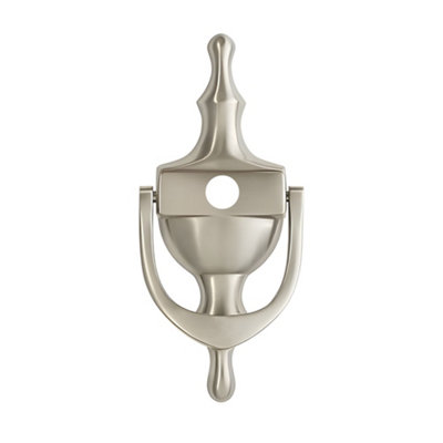 UAP Limited Uap Victorian Urn Door Knocker 6" Silver Anodised Finish With Spyhole With Bolt Through Fixings from B&Q