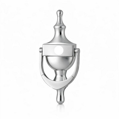 UAP Limited Uap Victorian Urn Door Knocker 6"  Satin Chrome Finish With Bolt Through Fixings from B&Q