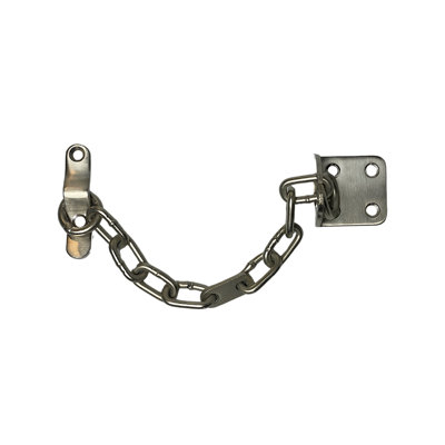 UAP Limited Uap Door ChainNarrow Door Chain For Door SecurityFront Door LockDoor Restrictor Security ChainsSatin Chrome from B&Q