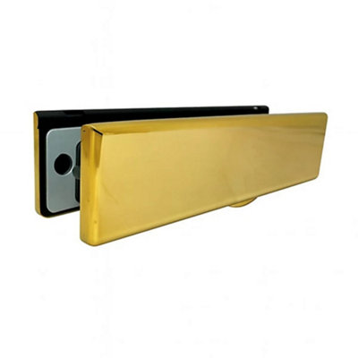 UAP Limited Uap Iplate 12" Pvd Gold Premium Stainless Steel Letterbox For Upvc Door Profiles 24 To 80mm from B&Q