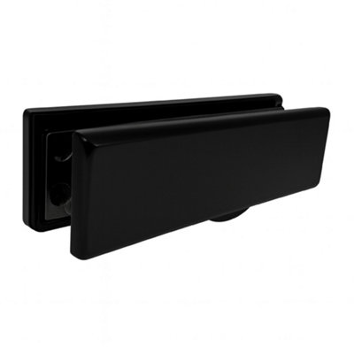 UAP Limited Uap Iplate 12" Black Premium Aluminium Letterbox For Upvc Door Profiles 24 To 80mm from B&Q