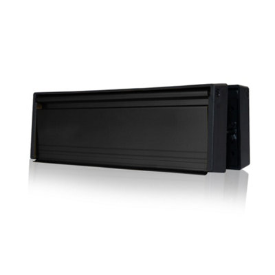 UAP Limited Uap Framemaster 12" Black Aluminium Draught Proof Letterbox For WoodenComposite & Upvc Doors 40 To 80mm from B&Q