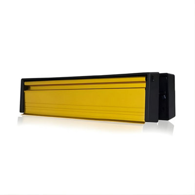 UAP Limited Uap Slimline 12" Gold Finish Amluminium Letterplate- Internal & External Letter Box For UpvcComposite & Wooden 40-80mm Doors from B&Q