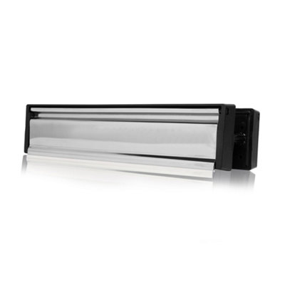 UAP Limited Uap Slimline 12" Mirror Finish Stainless Steel Letterplate- Internal & External Letter Box For 40-80mm Doors from B&Q