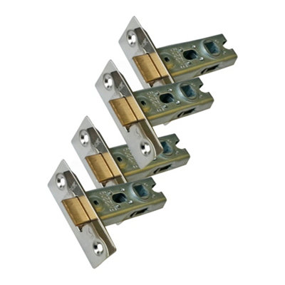 UAP Limited Uap 4 Sets 65mm Tubular Latch SquareDoor LatchesInternal Doors Square CornersMortice Latch65mmEvershine Brass from B&Q