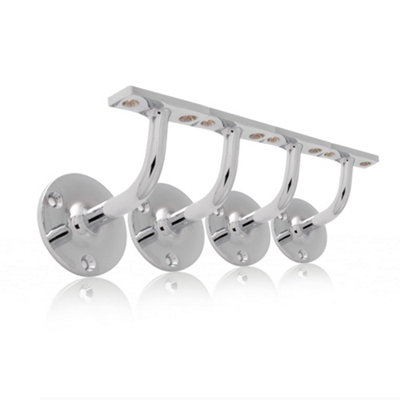 UAP Limited Uap Stair HandrailsBracketsSet Of 4Polished Chrome from B&Q