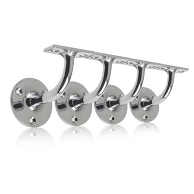 UAP Limited Uap Stair HandrailsBracketsSet Of 4Satin Chrome from B&Q