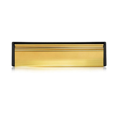 UAP Limited Uap Petit Master 10" Gold Finish Aluminium Draught Proof Letterbox For WoodenComposite & Upvc Doors 40 To 80mm from B&Q